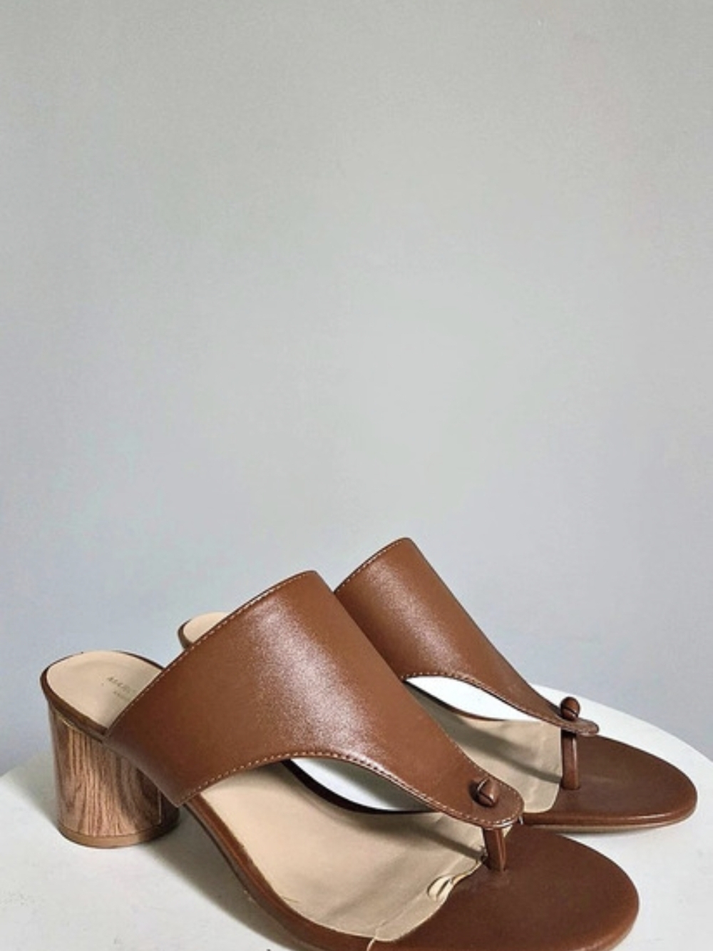 MARC NEW YORK Brown Block Heel Sandals US 9.5 NWT